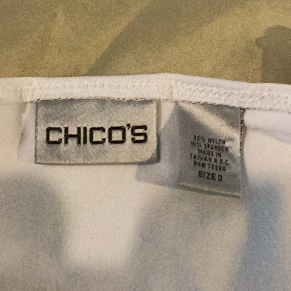 Chico’s White Tank w/ Adjustable Straps - Picture 6 of 6